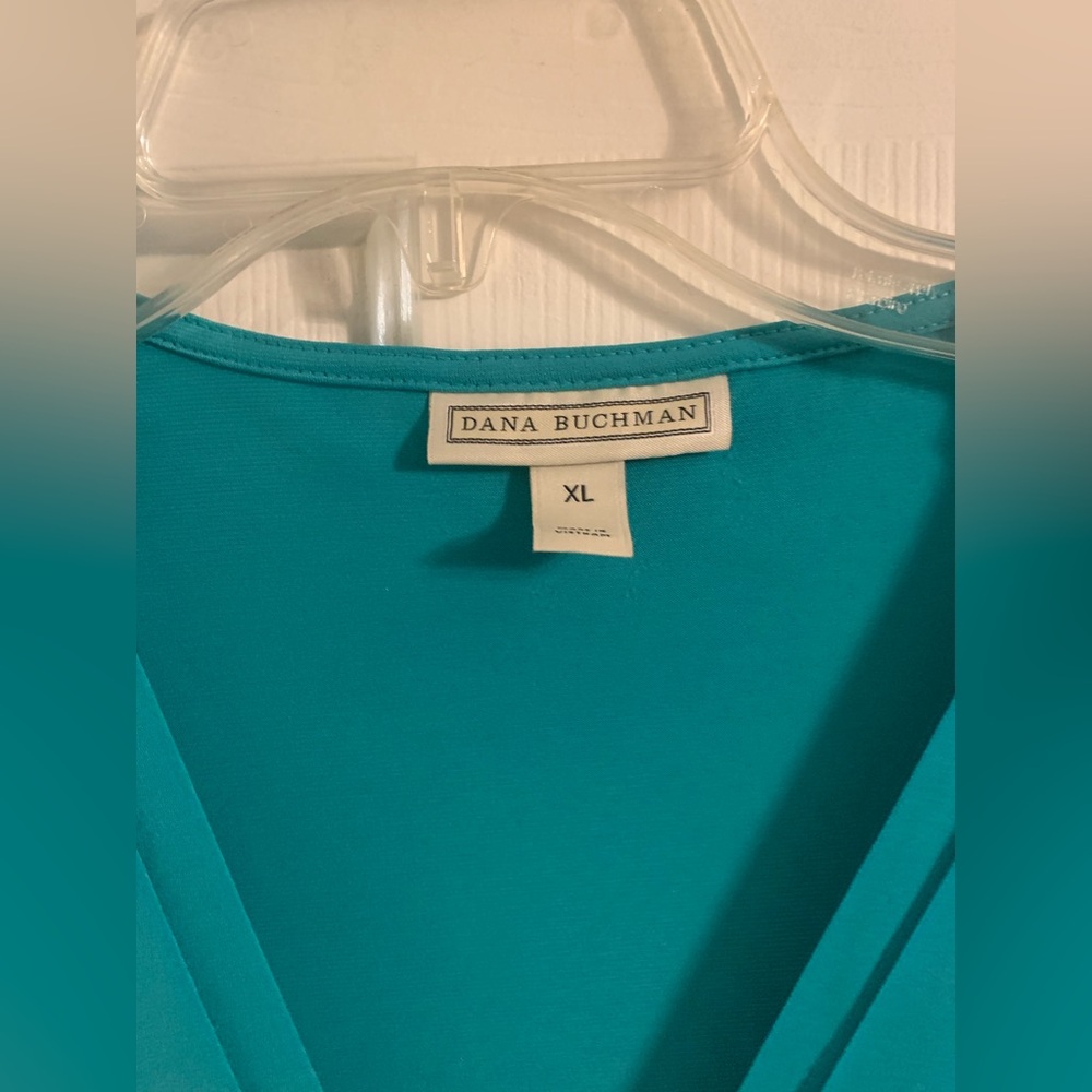 Teal Dana Buchman tank - XL - Picture 2 of 4